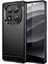 Xiaomi Redmi Note 14 Pro 5g ile Uyumlu Brushed Carbon Fiber Silikon Kılıf - Siyah AL3332 1