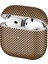 Apple Airpods 4 Airbag 43 600D Karbon Fiber Kulaklık Kılıfı Gold 1