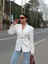 Gold Düğmeli Blazer Ceket 3