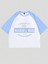 Wonderful Mood Süprem Crop T-Shirt - Beyaz Bebe Mavi Baskılı Oversize Bisiklet Yaka Tişört 1