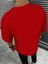 Paris Çizgi Süprem T-Shirt - Kırmızı Baskılı Oversize Bisiklet Yaka Tişört 2