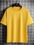 Çift Yüz Ayıcık Süprem T-Shirt - Sarı Baskılı Oversize Bisiklet Yaka Tişört 2