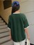 Uncool Parçalı Süprem T-Shirt - Nefti Yeşil Beyaz Oversize Bisiklet Yaka Kısa Kol Tişört 4