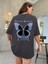 Missing Butterfly Süprem T-Shirt - Füme Baskılı Oversize Bisiklet Yaka Tişört 1