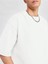 Basic Süprem T-Shirt - Beyaz Oversize Bisiklet Yaka Tişört 3