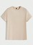 3'lü Basic Süprem T-Shirt - Bebe Mavisi Kahverengi Bej Oversize Bisiklet Yaka Tişört 3