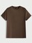 3'lü Basic Süprem T-Shirt - Bebe Mavisi Kahverengi Bej Oversize Bisiklet Yaka Tişört 4