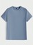 3'lü Basic Süprem T-Shirt - Bebe Mavisi Kahverengi Bej Oversize Bisiklet Yaka Tişört 5