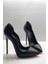 Siyah Mat Love Gizli Platformlu Stiletto Topuklu Ayakkabı 1