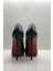 Siyah Mat Love Gizli Platformlu Stiletto Topuklu Ayakkabı 5