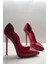 Kırmızı Mat Love Gizli Platformlu Stiletto Topuklu Ayakkabı 2