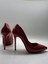 Kırmızı Rugan Deri Astarlı Stiletto Topuklu Ayakkabı 3