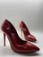 Kırmızı Rugan Deri Astarlı Stiletto Topuklu Ayakkabı 2