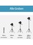 Ultra Profesyonel 3 Yollu Alüminyum Tripod 1,9 Metre Ring Light / Kamera / Selfie Tripod 2