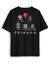 Korku Film Friends Halloween Cadılar Bayramı Sırt Ön Baskılı Oversize Tişört Unisex T-Shirt 2