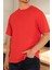 Unisex Kırmızı Basic T-Sihrt 1
