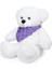 Pandamkee Fularlı Beyaz Peluş Ayıcık Sevimli ve Yumuşak Büyük Oyuncak Ayı 4