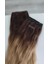 8 Parça 200 gr. 65-70CM Gerçek Saç Çıtçıt Dip Küllü Kumral Alt Küllü Sarı Renk 3