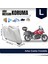 Tüm Modellere Uyumlu Gri (L) Beden Motosiklet Brandası, Arka Çanta Uyumlu, Güvenli, Su Geçirmez Dayanıklı Kumaş 2