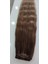 8 Parça 150 gr 65 cm Gerçek Saç Çıtçıt Dip Kumral Alt Küllü Kumral Renk 1