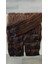 8 Parça 150 gr 65 cm Gerçek Saç Çıtçıt Dip Kumral Alt Küllü Kumral Renk 4