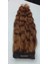 8 Parça 200 gr 65-70 cm Gerçek Saç Çıtçıt Kumral Renk 2
