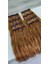 8 Parça 150 gr 65 cm Gerçek Saç Çıtçıt Bakır Renk 3