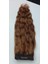 8 Parça 200 gr 65-70 cm Gerçek Saç Çıtçıt Kumral Renk 4