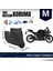 Tüm Modellere Uyumlu Siyah (M) Beden Motosiklet Brandası, Güvenli, Su Geçirmez Dayanıklı Kumaş 2