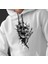 Kapüşonlu Uzun Kollu Unisex Swaetshirt Erkek Kadın Iskelet Kafası Sweatshirt 1