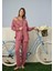 Kadın Pembe 3'lü Pijama Takımı 1