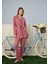 Kadın Pembe 3'lü Pijama Takımı 5