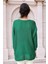 Yeşil Yuvarlak Yaka, Oversize Kesim, Triko 2