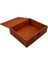 Ahşap Kare Kutu Klipsli 30 x 30 cm Gen. 7 cm Yükseklik Burma Renk 2