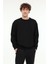 MB SN75 C Neck Sw 5fx Siyah Erkek Sweatshirt 1