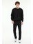 MB SN75 C Neck Sw 5fx Siyah Erkek Sweatshirt 3