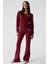 Iressen Kadın Nakış Desenli Regular Fit Bordo Eşofman Altı 1