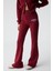 Iressen Kadın Nakış Desenli Regular Fit Bordo Eşofman Altı 3