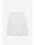 Mımı Kadın Yuvarlak Yaka Regular Beyaz Sweatshirt 3