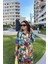 Kadın Multi Color Çift Cepli Gömlek & Bol Paça Pantolon - Salaş Alt & Üst Takım 3