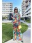 Kadın Multi Color Çift Cepli Gömlek & Bol Paça Pantolon - Salaş Alt & Üst Takım 4