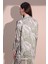 Kadın Haki Safari Desen Yeni Moda Saten Çift Cepli Salaş Kimono Ceket - Tesettüre Uygun 3