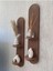 Bohem, Iskandinav Dekoratif Çift Raflı Duvar Rafı, Süsü (Hand Made) - Kahve (2’li Set) 2