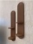 Bohem, Iskandinav Dekoratif Çift Raflı Duvar Rafı, Süsü (Hand Made) - Kahve (2’li Set) 5