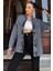 Siyah Oversize Cepli Düğmeli Denim Ceket Gömlek 4