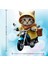 Motorlu Yavru Kedi Akrilik 2 Boyutlu Dikiz Aynası Süsü 1