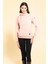 Yaka Kordon Detaylı Kanguru Cep Pembe Sweatshirt 2