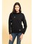 Yaka Kordon Detaylı Kanguru Cep Siyah Sweatshirt 4