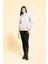 Yaka Kordon Detaylı Kanguru Cep Gri Sweatshirt 3