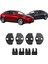 Tesla Model Y / Model 3 Kapı Kilidi Koruma Kapakları, 4 Adet Set Olarak, Mat Siyah Renk 1